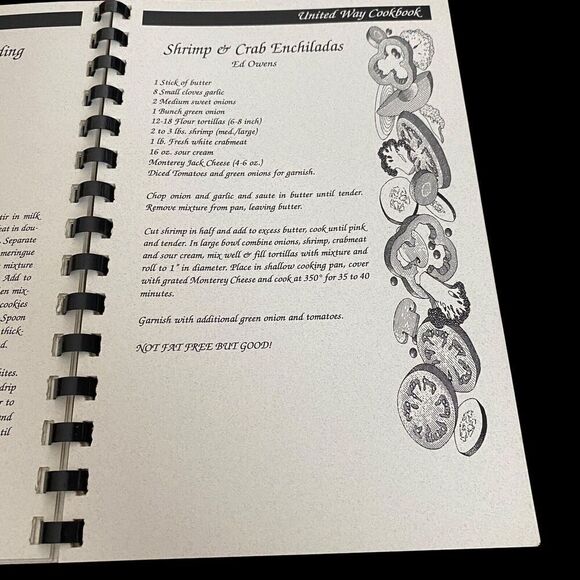 United Way Cookbook The Williams Companies 1996 We'll Be There For You - Picture 3 of 4